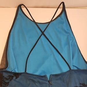 Elegant Blue Women's Dress